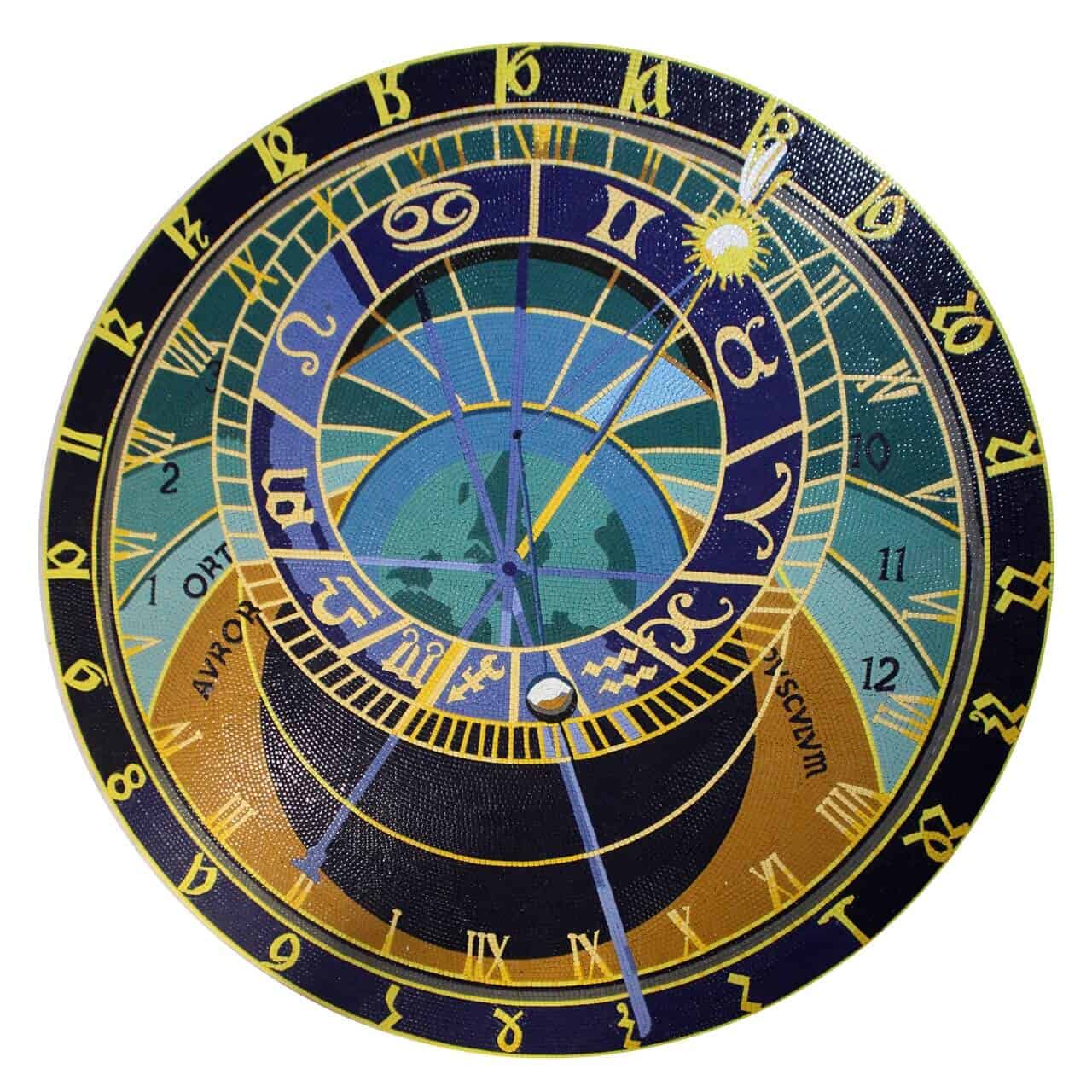 astronomical clock Prague Opus venetian glass mosaic floor hand cut