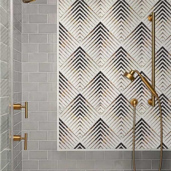 occlon wall mosaic artwork backsplash geometric glass