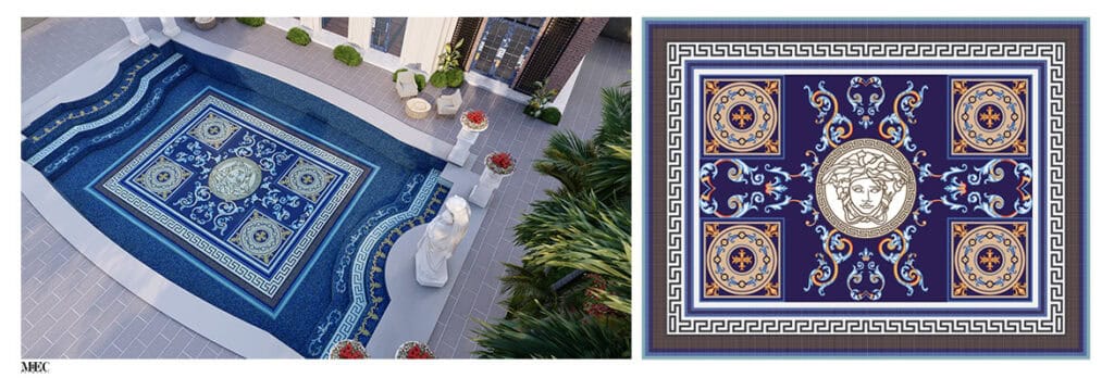 versace mosaic pool 