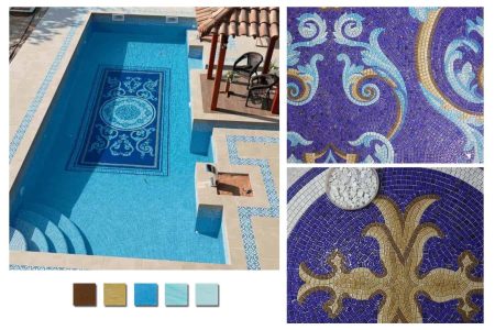 Custom Designed Mosaic Art in Swimming Pools